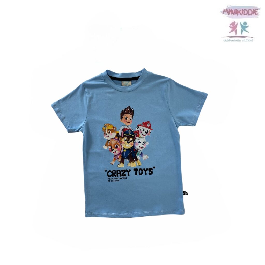 Тениска „Crazy Toys“ – С кучетата герои 🐾💙