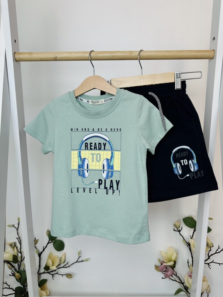 Комплект за момче „Ready to Play“ – 2 части 🎧🎮